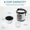 Rice Cooker, 4-Cup Uncooked 2.5 Quart, Programmable Digital Controls with Automatic Keep Warm Mode, Sensor Logic Technology 5