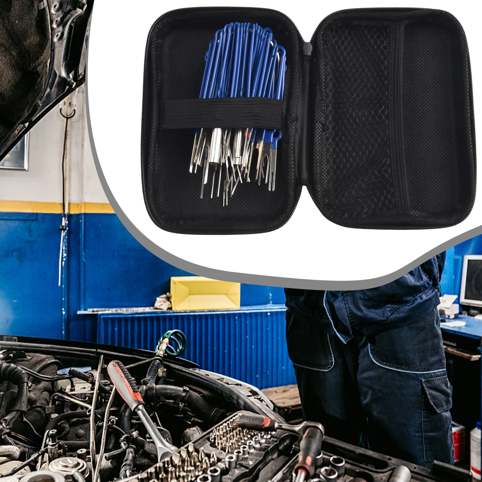 

36Pcs Terminal Removal Tool Kit Depinning Tool Electrical Connector Pin Removal Stainless Steel Auto Acesssories Vehicles