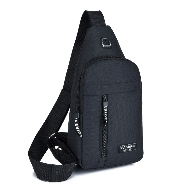 

63HC Sling CrossBody Backpack Chest Bag with USB Charging Port, Casual Shoulder Bag