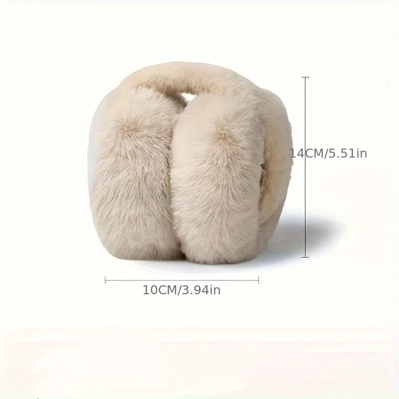 Soft Plush Ear Muffs for Cold Weather Outdoor Use
