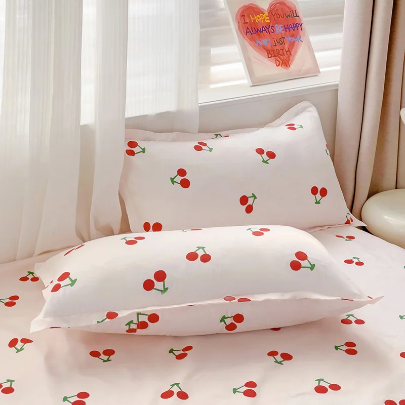 High Quality Single Piece Bed Sheet Washed Cotton Flat Sheet for Student Home Bedroom Twin Full Queen King (Pillowcase Can Order 4