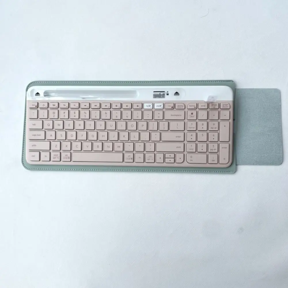 2024 Dustproof Wireless Keyboard Sleeve PU Leather Portable Storage Bag thumbnail 7