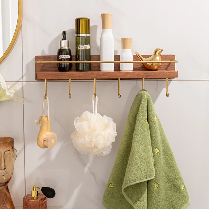 

Деревянная вешалка для полотенец, держатель для рулонов, настенный держатель для бумажных полотенец, вешалка для ванной комнаты, настенный стеллаж для хранения, Туалет