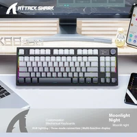 Attack Shark K86 Wireless Mechanical Keyboard - Metal Knob Gasket Mount Hot-Swappable TFT Screen Bluetooth/2.4G/USB-C - Image 2