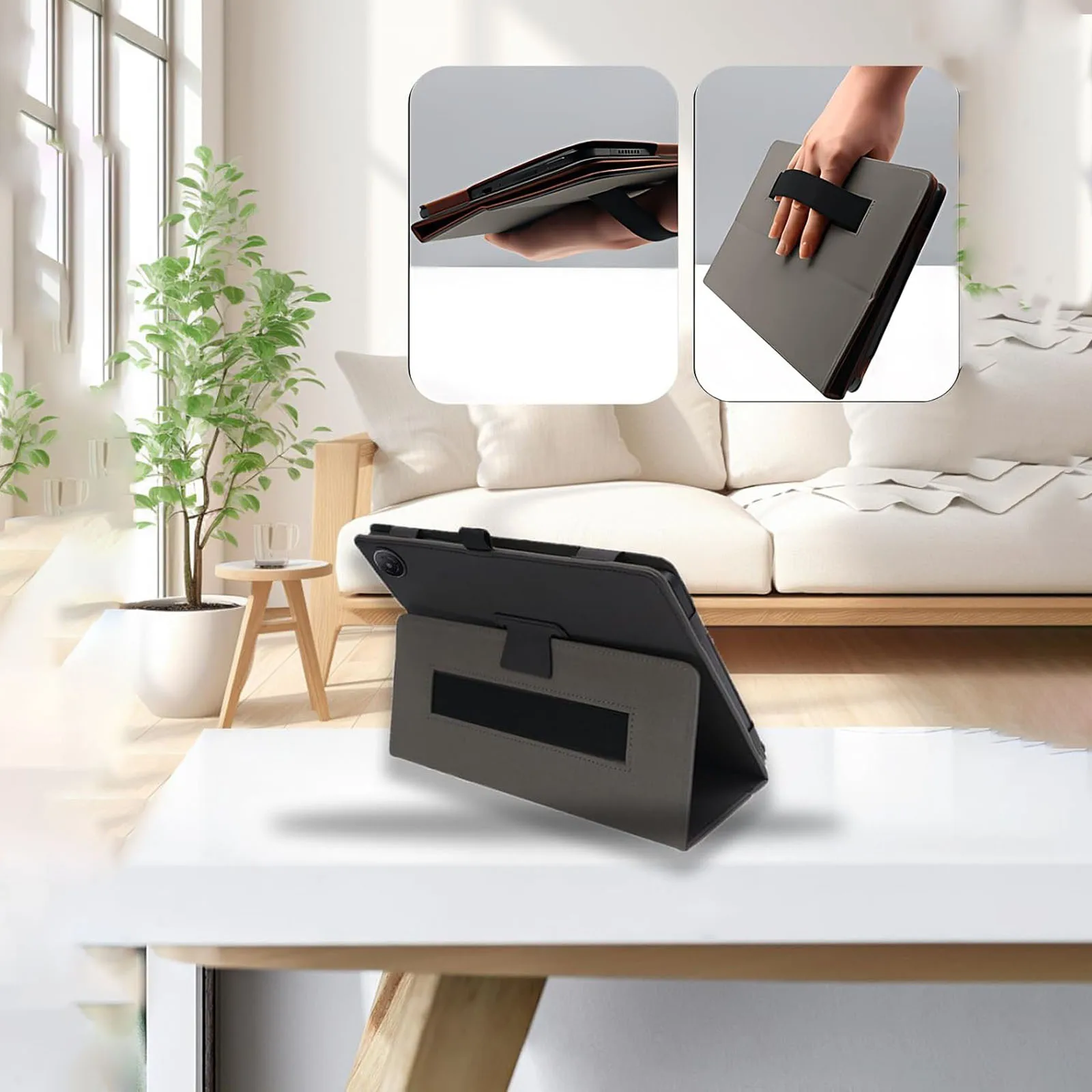 Versatile Shockproof Tablet Case with Kickstand – Premium PU Leather Construction