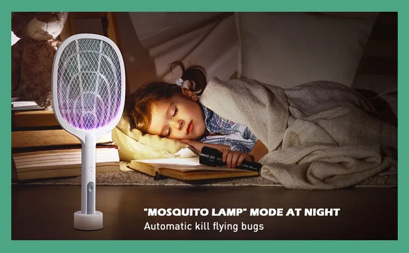 2 In 1 Fly Zapper Mosquito Racket