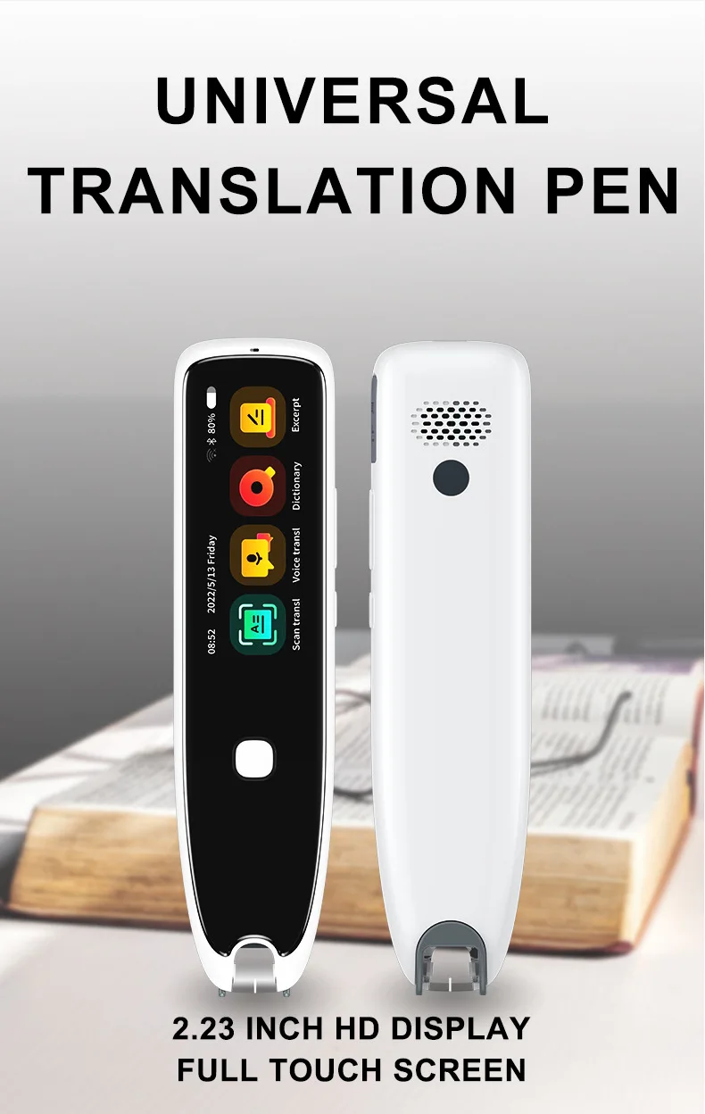 TCCOC Translate Pen Scanner, Caneta de leitura de tradução de voz, Caneta  de tradução inteligente de 111 idiomas WiFi