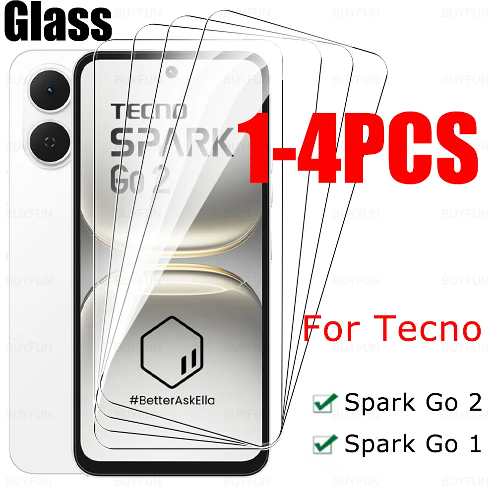 HD Tempered Glass Full Cover Screen Protector - 1-4 Pack