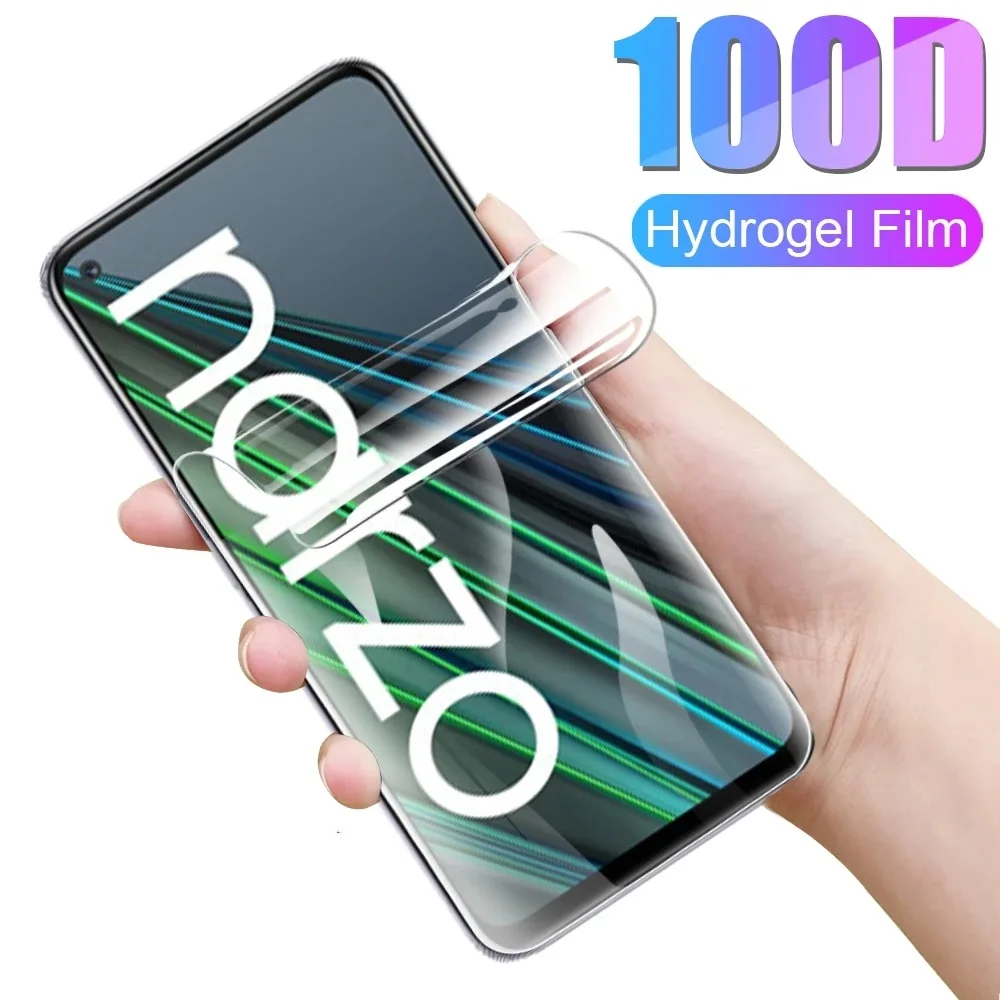 

For Realme Narzo 50i Prime Global Hydrogel Film Full Glue Screen Protector For Realme Narzo 50 5G 50A Protective Film