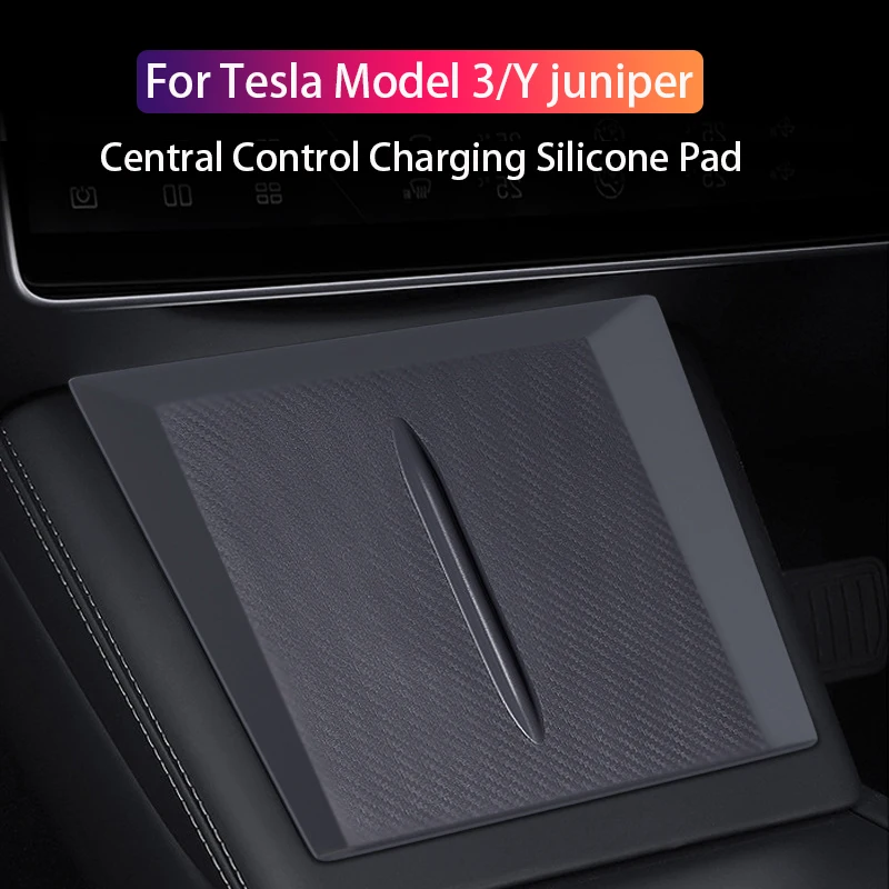 Wireless Charging Silicone Pad - Non-Slip Central Control Mat