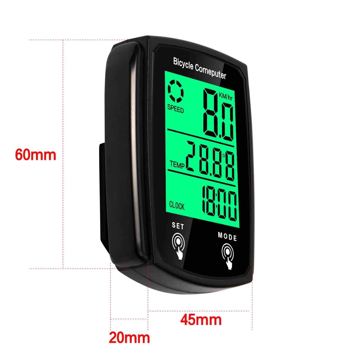 CNC Cycling Computer Speedometer Waterproof Bike Comput Wired Odometer Bicycle Stopwatch With Backlight