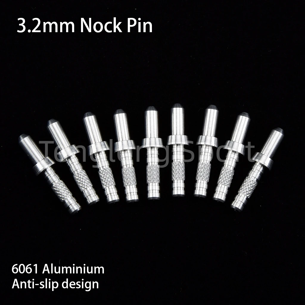 

30pcs 3.2mm Archery Arrow Nock Pin Aluminum Alloy Pin for Diy I.d 3.2mm Carbon Arrow Hunting and Shooting Sports