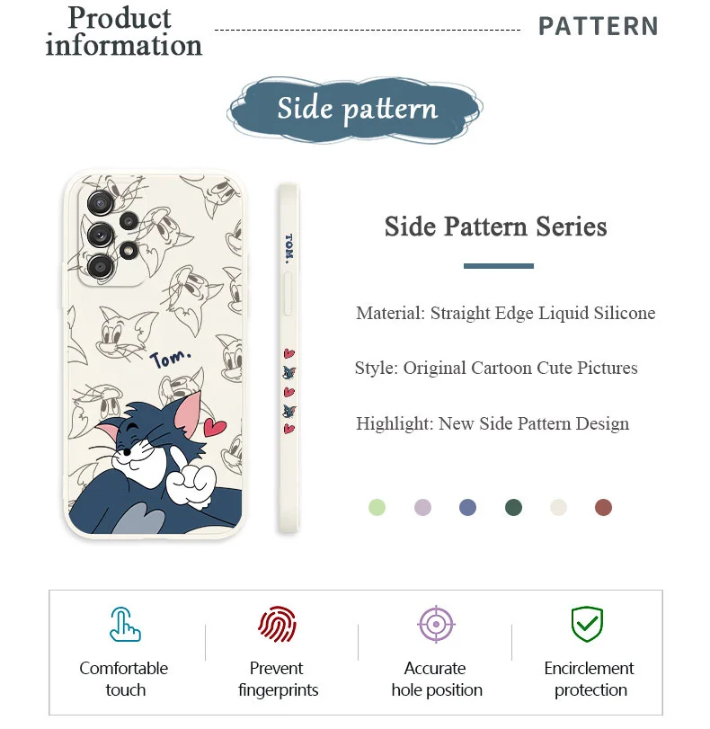 Classic Cartoon Case For Samsung A73 A53 A33 A23 A13 A03S A03 A52 A52S A51 A72 A71 A32 A31 A22 A21S A12 A02S A02 4G 5G Cover Classic Cartoon Case For Samsung A73 A53 A33 A23 A13 A03S A03 A52 A52S A51 A72 A71 A32 A31 A22 A21S A12 A02S A02 4G 5G Cover