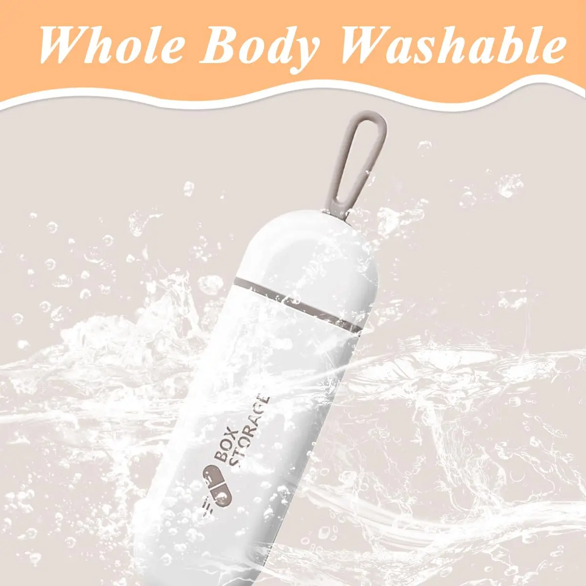 Mini Daily Pill Neat And Tidy Pill Management Travel Pill Box Tiny Box Easy to Carry Waterproof Protection 3 Times a Day