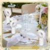 5-50pcs Portable Handheld Fans Wedding Favor for Guests Battery Powered Personal Fan Makeup Eyelash Fan Travel Pocket Mini Fans 5