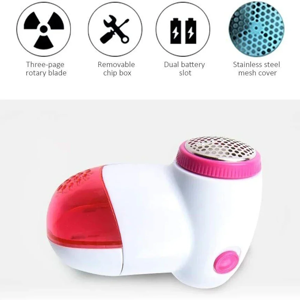 Electric Fabric Shaver Lint Remover Mini Portable Clothes Bobble Fluff Shaver Debobbler Battery Operated Trimmer Machine