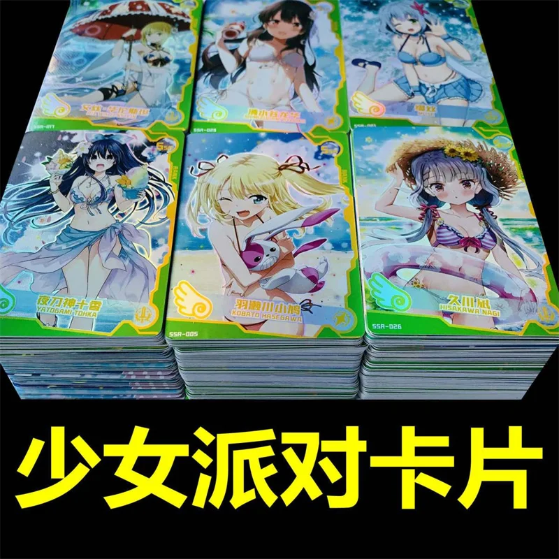 

Коллекция 100 года, Женский раздельный купальник, карточки, серия моногатари, милая девушка, аниме, мультяшная игрушка, коллекция игрушек