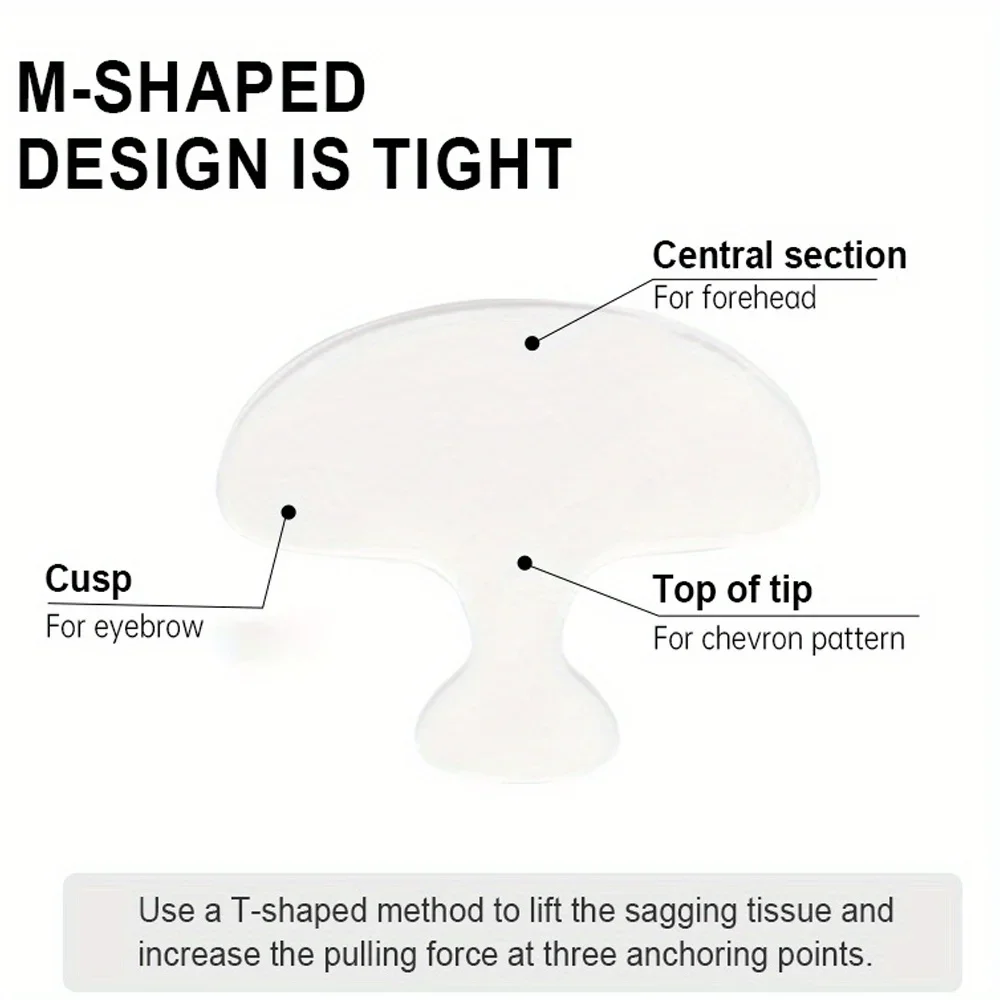 6PCS Reusable Face Silicone Pads for Wrinkles Overnight Hydrating Anti Aging Patche Face & Under Eye Smoothing Mask For Women