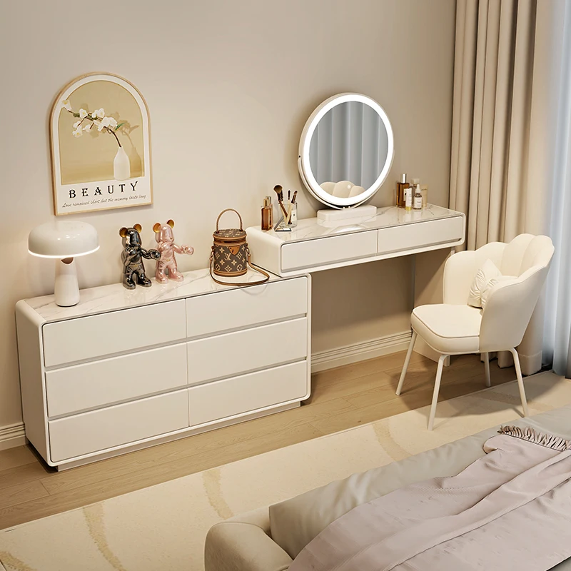 Contenitori per toeletta di design per ragazze Cassetti per trucco Semplice toeletta da scrivania moderna Tocador De Maquillaje Mobili per la casa - immagine 3