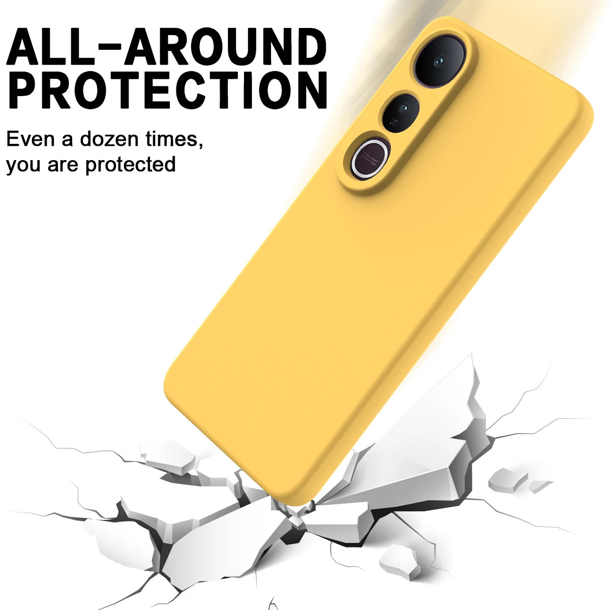 Custodia in silicone per VIVO V50 Lite 4G/5G Luxury Skin-feel Cordino Ultra-sottile Custodia morbida anticaduta per VIVO 50 Lite Paraurti - immagine 5