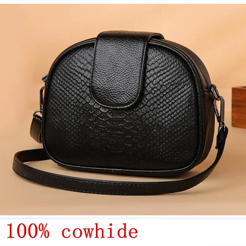 

100% Cowhide Handbags Women Bags Designer Crossbody Bags for Women Purses and Handbags High Quality Leather Tote Bolsa Feminina