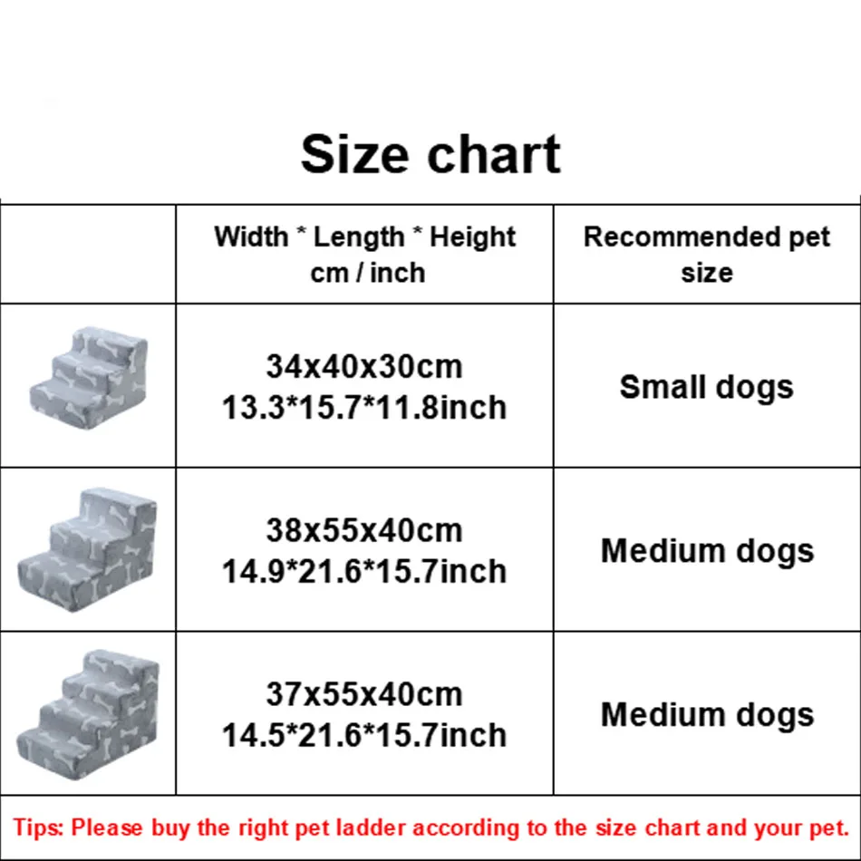 Pet Steps Cat Dog Ladder 2 3 4 Steps Dog Stairs Pet Climbing Sofa Stairs for Pets with Joint Pain Senior pet ramp stairs