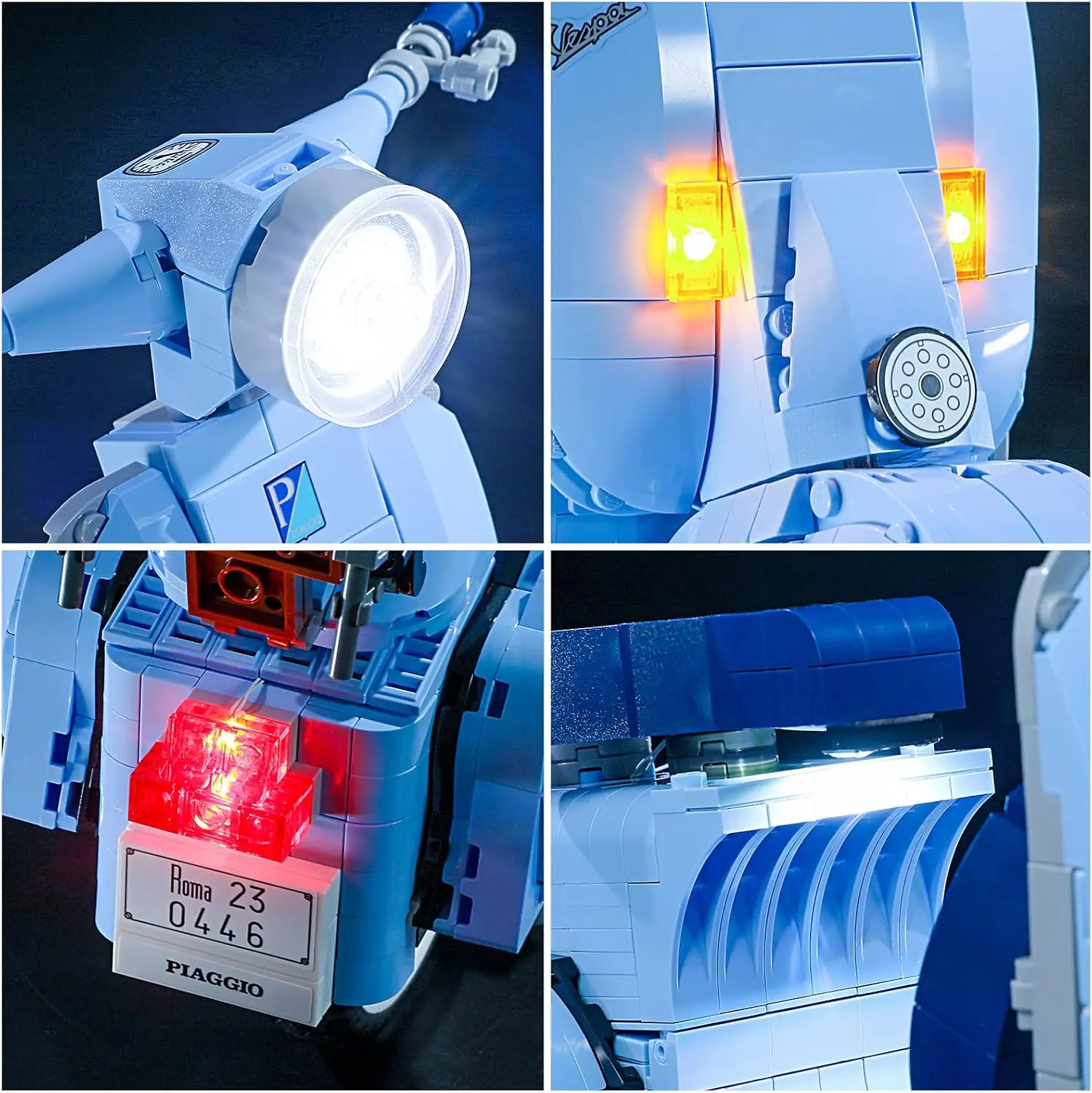 HPROSPER 5V LED 조명(모델 없음) LEGO 10298 Creator Vespa 125용 배터리 박스로 빌딩 블록 조명
