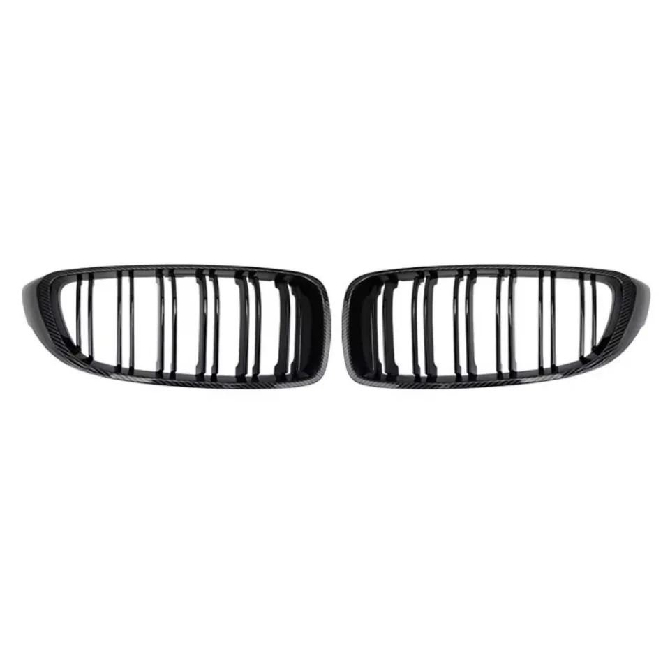 XVIP Diamonds Style Front Bumper Racing Grill For BMW 4 Series F32 F33 F36 M3 F80 M4 F82 12-19 Dual-Slat Gloss Black Accessories