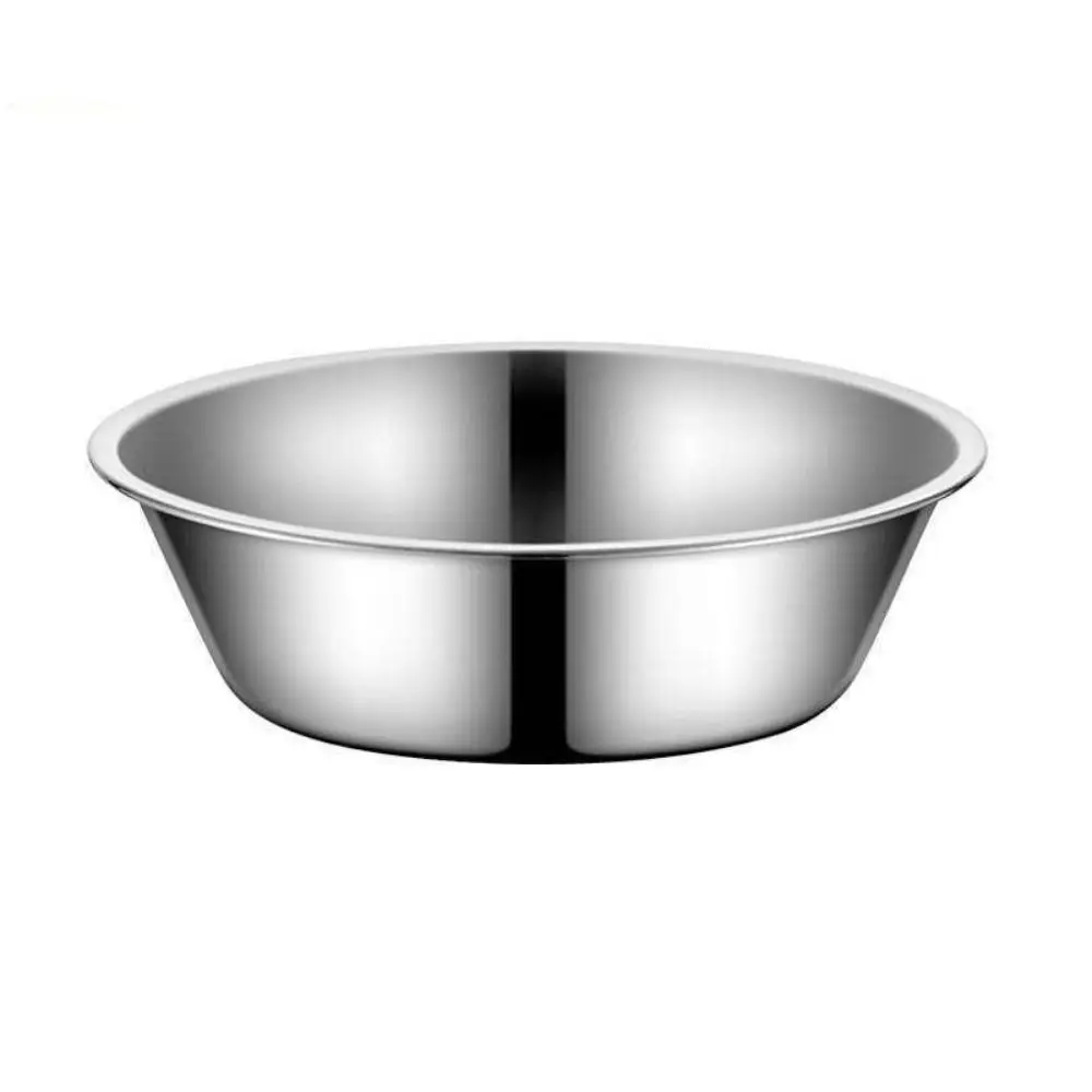 Suministros para mascotas Cuenco de gran capacidad para perros Cuencos de acero inoxidable antioxidantes para agua y gatos Contenedor de comida para mascotas plateado para gatitos