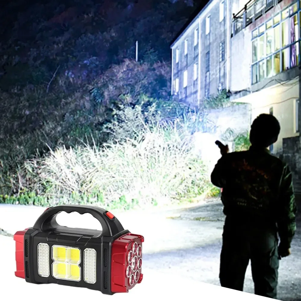 Solar Rechargeable High-Power LED Waterproof Camping Torch