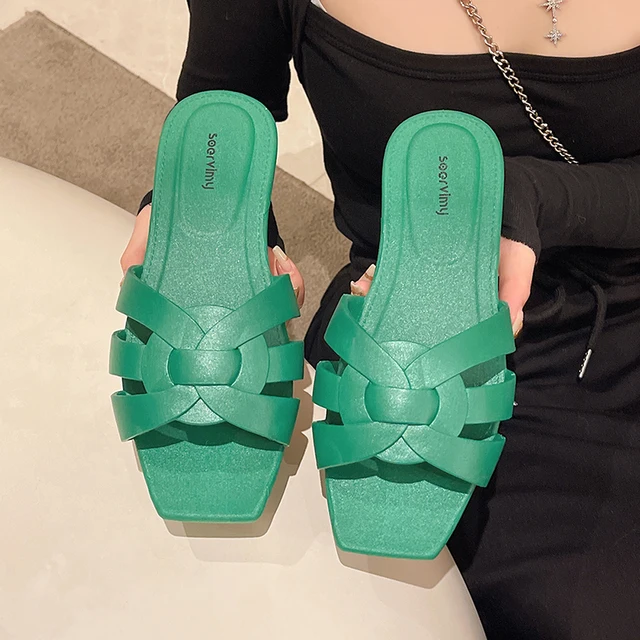 Luxury Design New Women Sandals Women Slippers Shoes For Women 2021 Women  Shoes Outdoor Designer Shoes Sandales Vacation Beach - Tiny Deal