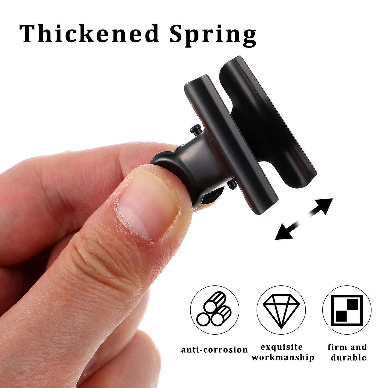 10Pcs 플라스틱 모양 클립 금속 그립 스테인레스 스틸 티켓 클립 사무실 홈 문서 빌 노트 종이 클램프 문구 용품