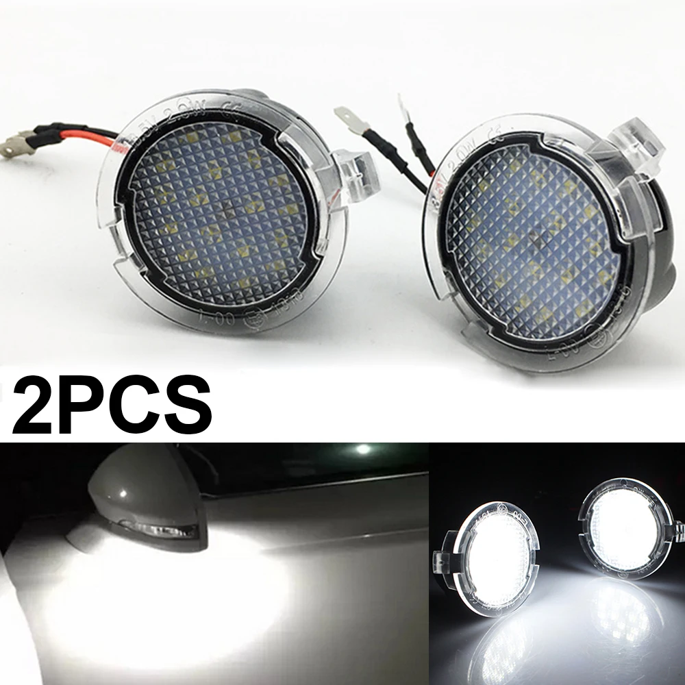2X Led Pathway Lighting Canbus Under Side Mirror Pozzanghera Light Per Ford Edge Ranger Mondeo Fusion Flex Explorer Taurus Expedition