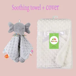 Custom Soft Plush Baby Blanket with Personalized Name - Ideal Newborn Gift - Custom Baby Name (2piece S)