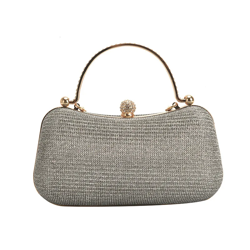 2023 Fashion Gold Diamond Evening Bags Luxury Handbag Elegent Chain Women Shoulder Crossbody Bag Wedding Party Clutch Bags Pouch