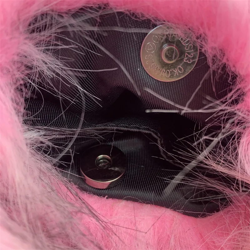 Bolso de mano estilo gótico punk de piel sintética de mapache con diseño de media luna, estilo Y2K, para mujer, estilo chic, estilo años 2000