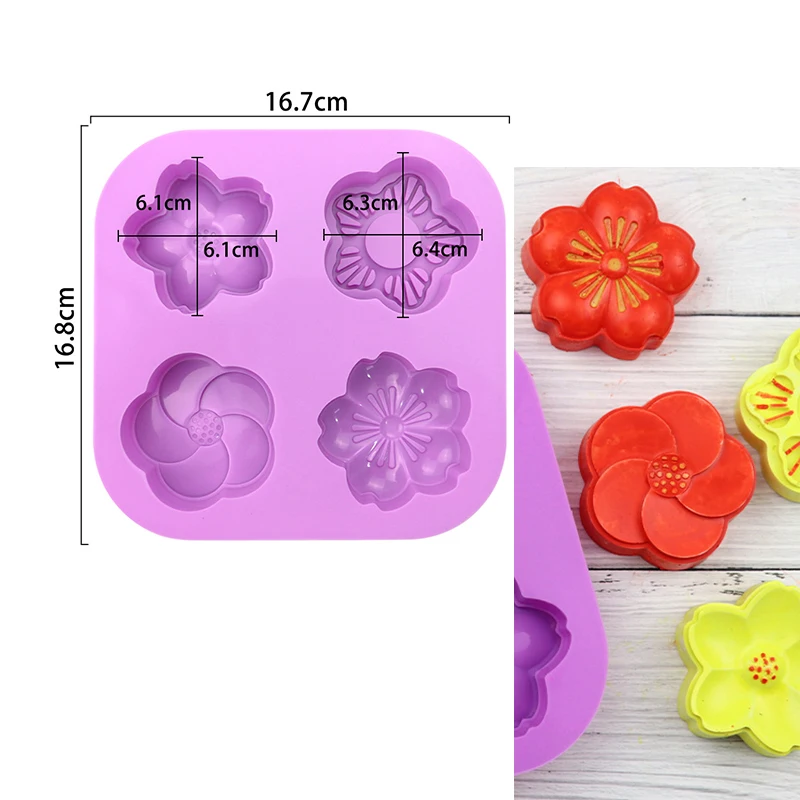 Angel Soap & Bath Bomb Silicone Mold - Floral & Celestial Design Collection