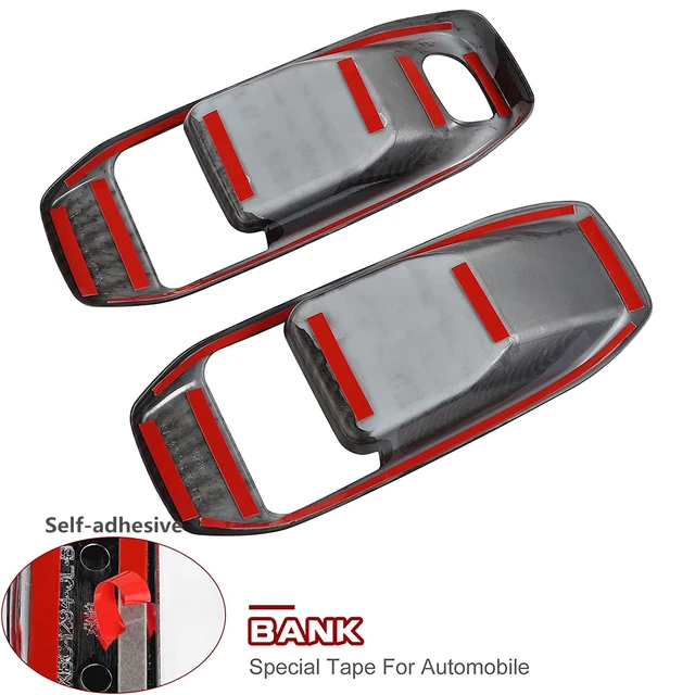 지프 랭글러 및 글래디에이터를 위한 세련된 차량 내부 문짝 핸들 볼 장식 커버 트림 스티커