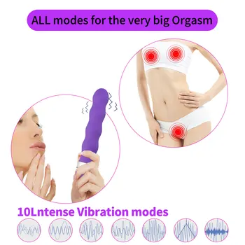 Powerful G-Spot Vibrator For Women Clitoris Stimulator Soft Silicone Realistic Dildo Vibrators Sexy Toys Female For Adults 18 4