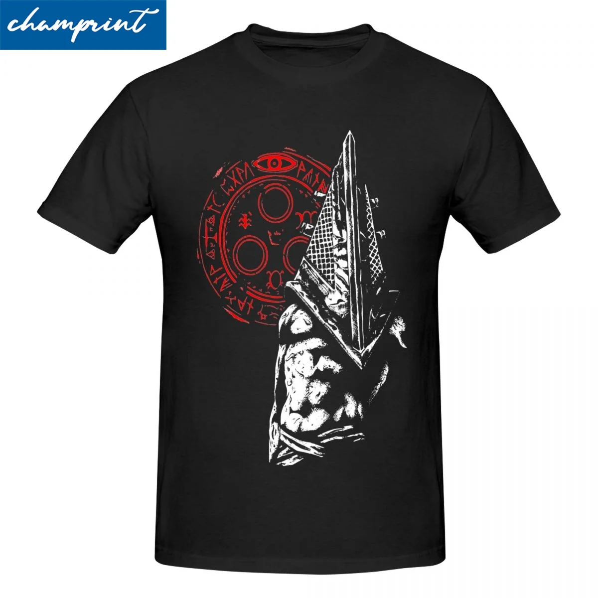 

Men Women's Chain Link And Fog T Shirts Silent Hill Pyramid Head Cotton Clothes Novelty Crewneck Tee Shirt Gift Idea T-Shirts