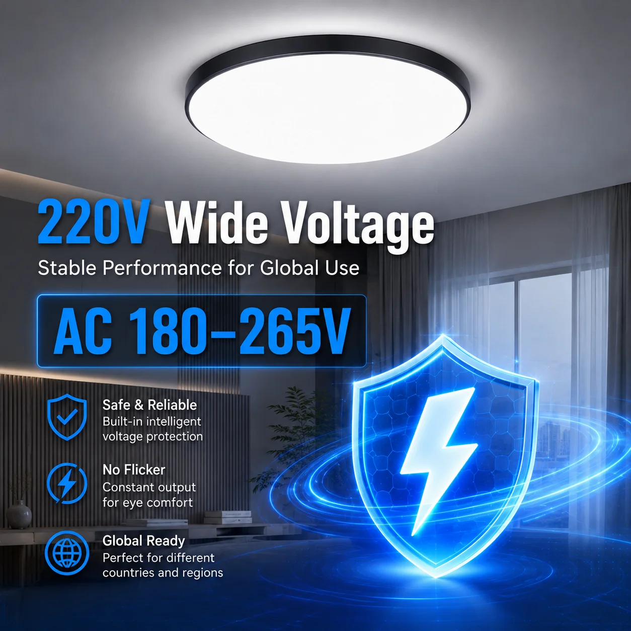 Ultra-Thin Modern LED Ceiling Lamp Chandelier
