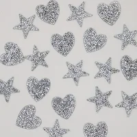 Buy 10pcs Sparkling Rhinestone Five-pointed Star Pattern Clothes Patches Fashion Sequined  Appliques Bling Iron-on Patches Online - Image 4