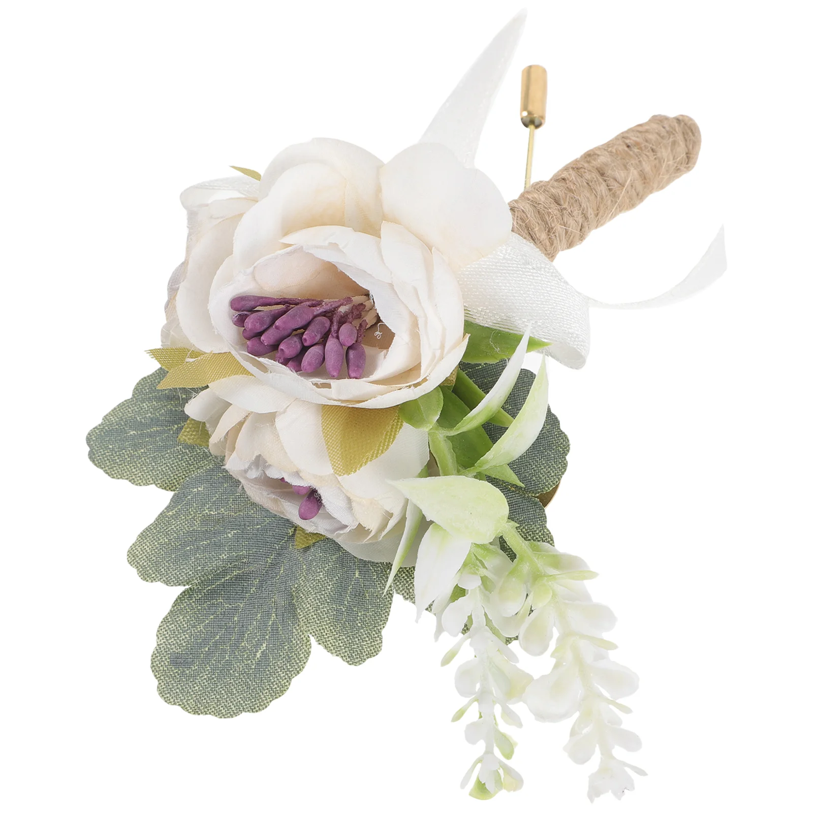 

Bride Dress Boutonniere Western Wedding Brooch for Men Suits Clothing Accessory