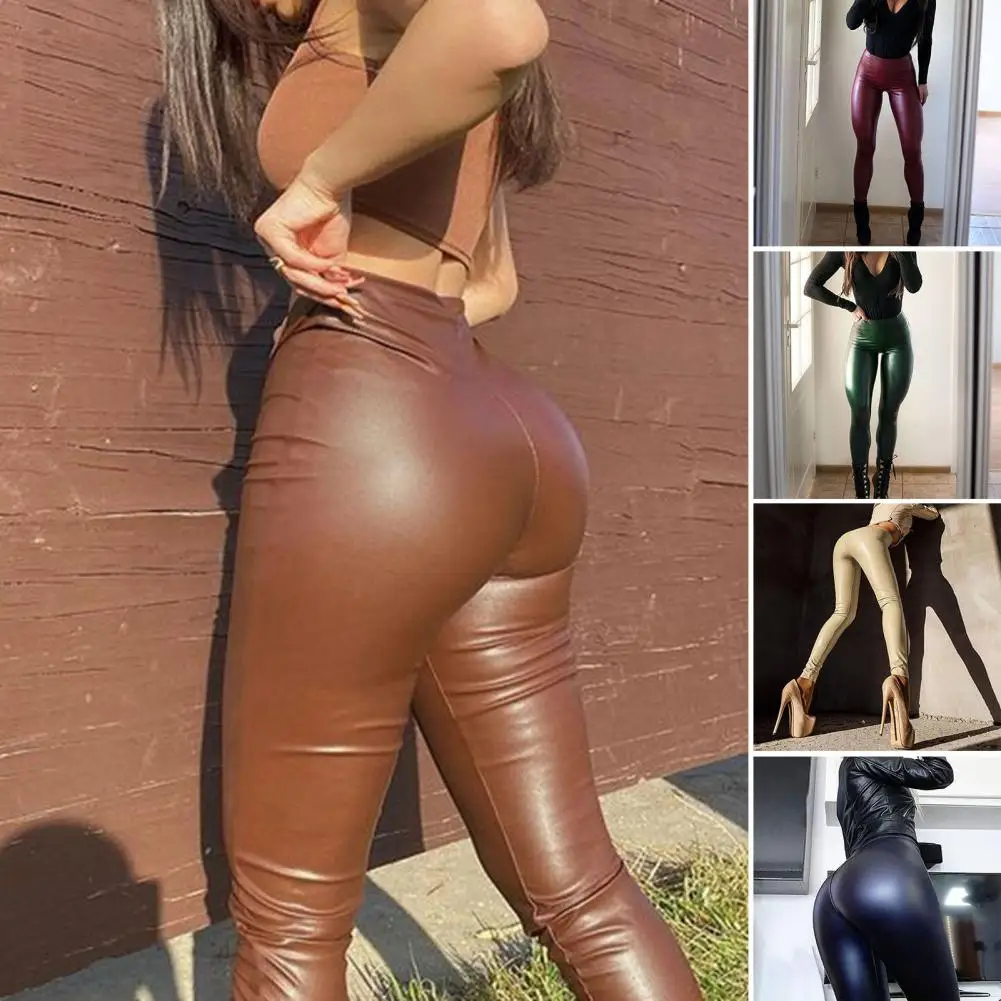 

Stylish Women Leggings Temperament Women Trousers Slim Fit Flattering Waistband Pencil Pants Leggings Streetwear