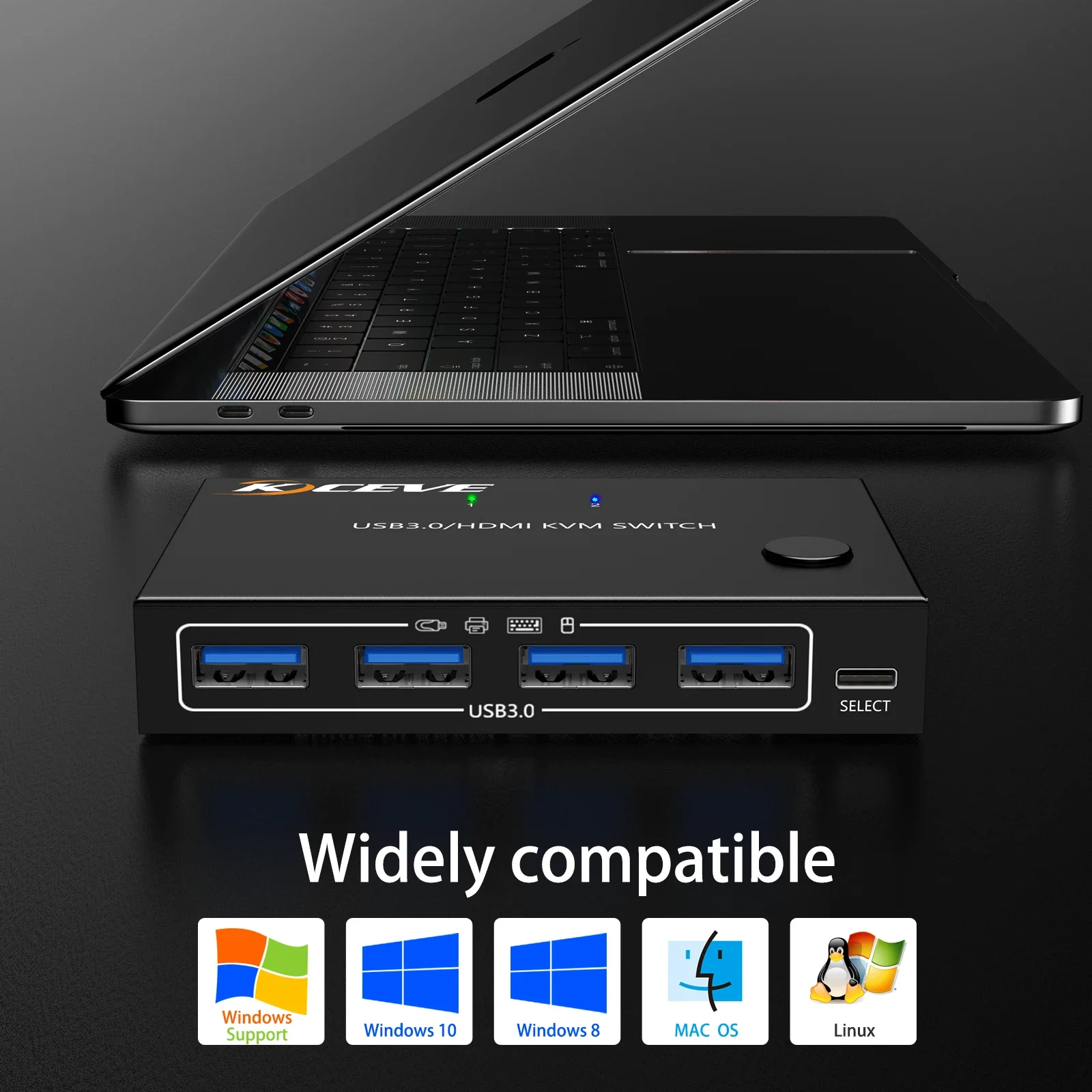 

2/4-в-1 выход USB 3,0/4K @ 60 Гц HDMI KVM-коммутатор для 2 ПК с общим доступом к клавиатуре мышью быстрое видео дисплей USB Swltch сплиттер