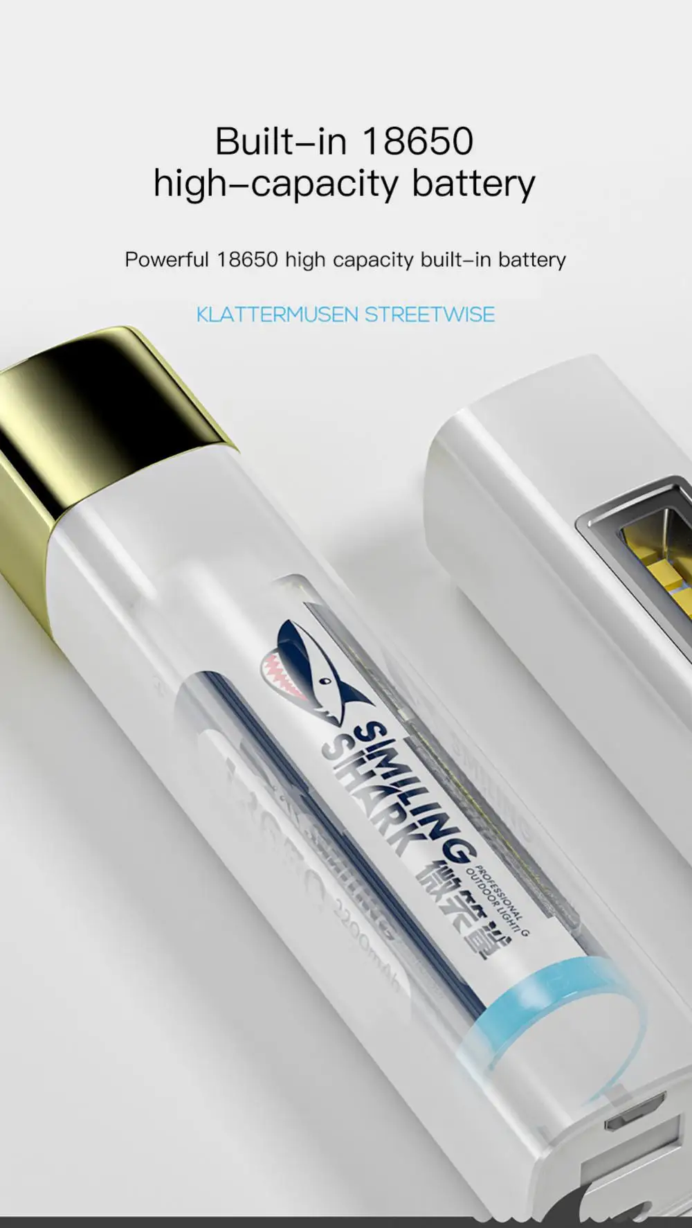 Smiling Shark 617A LED Multifunction Flashlight USB Torchlight Price in