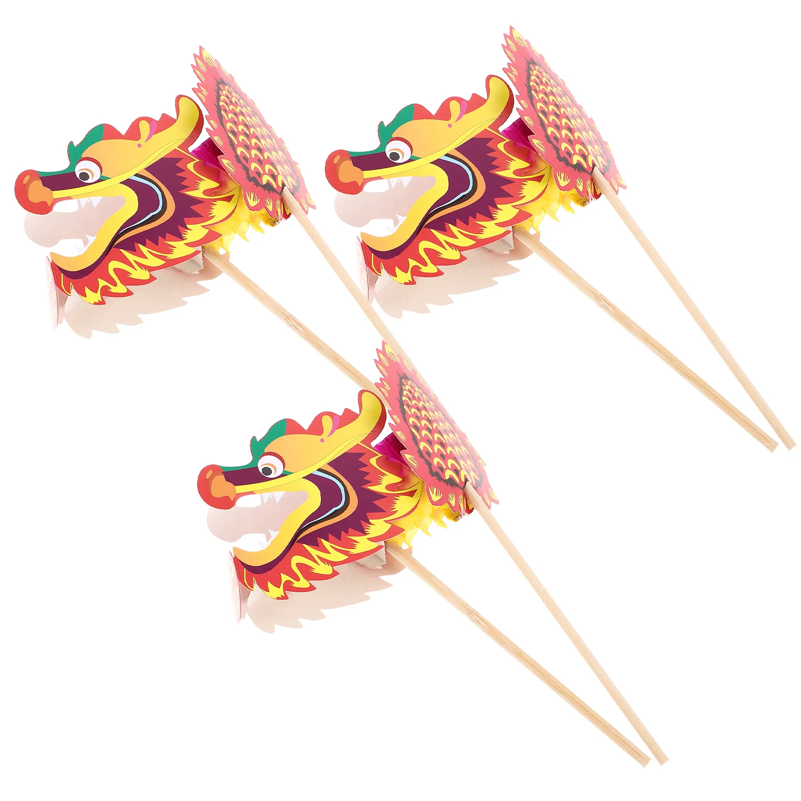 

Dragon Dance Creative DIY Material Paper Materials Accessories New Year Accessory Kids Manual Unfinished Chinese Decor Toys