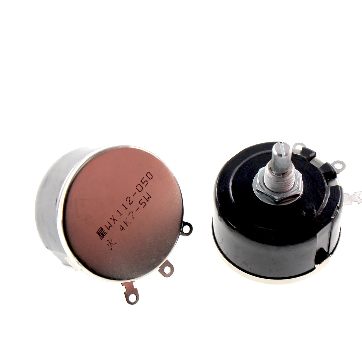 5 PCS WX112 WX050 5W Single Circle Wire Wound Potentiometer 100R 220R 330R 470R 1K 2K2 3K3 4K7 5K6 6K8 10K 22K 33K 47K ohm WX050 adjustable resistor