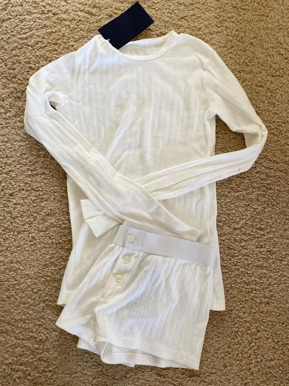 Eyelet white set B