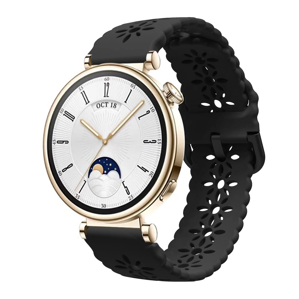 Sporty Silicone Watchband – 18mm Strap